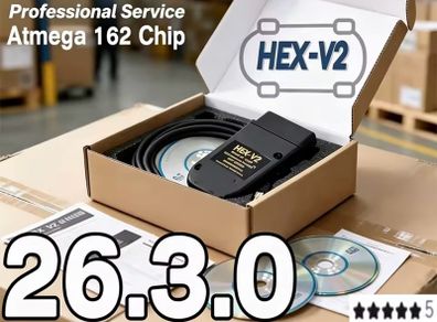 1996-2017 Newest V26.3 VCD'S VAGCOM Scanner Tools Scanne Diagnostic HEX Atmega162