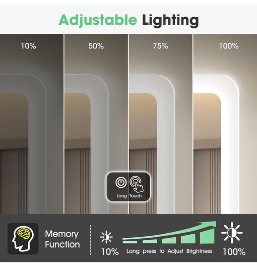 Bluetooth Bathroom-Mirror-with-LED-Lights 500x700 mm