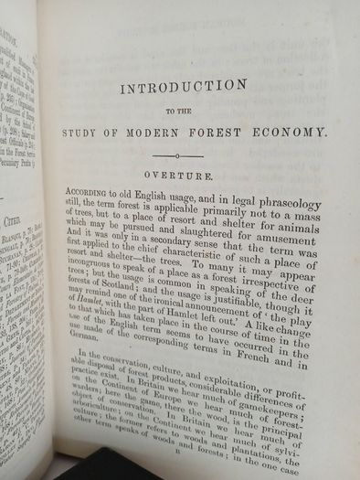 Introduction to the Study of Modern Forest Economy by John Croumbie Brown (GT904)
