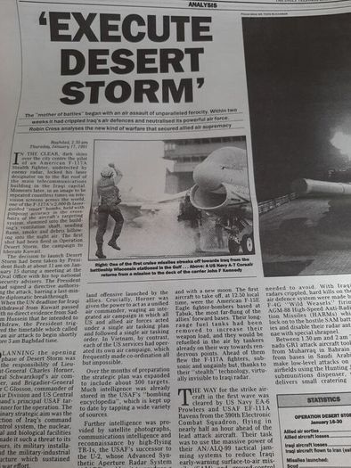 Sunday Telegraph Gulf war supplements 1991