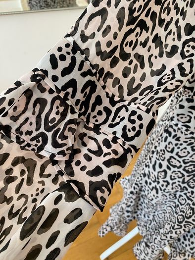 Sosander Leopard Print & Flare Dress