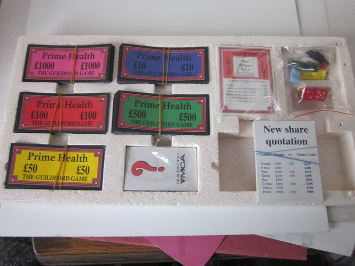 The Guildford Game A YMCA Project 1990s Property Buying Board Game