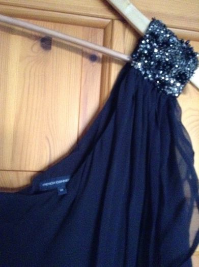 French Connection Party/Cocktail Dress one shoulder with embellishment