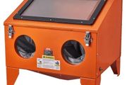 151.4 L Sandblasting Cabinet Benchtop Cabinet with Blasting Gun 4 Nozzle