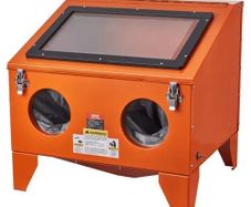 151.4 L Sandblasting Cabinet Benchtop Cabinet with Blasting Gun 4 Nozzle