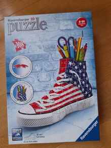 Boot shaped 3d puzzle