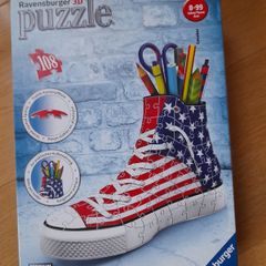 Boot shaped 3d puzzle