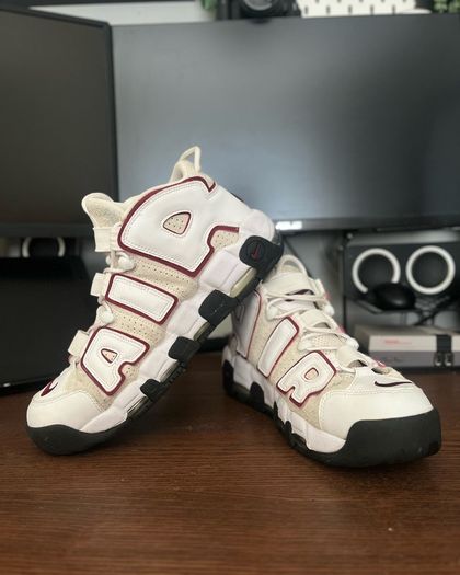 Nike Air More Uptempo White/Burgundy EU45 UK10