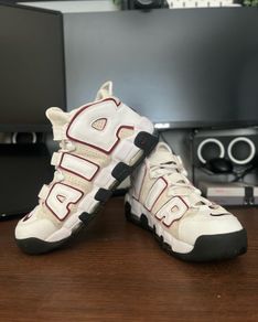 Nike Air More Uptempo White/Burgundy EU45 UK10