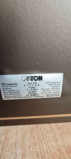 Canton vintage glx 100 3 way