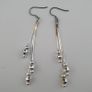 Classic Sterling Silver Multi-Strand Dangle Earrings Image 10