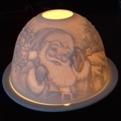 Cashel Living Porcelain Christmas Tealight Holder.