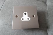 One Electrical Single Satin Chrome 5A lighting Socket