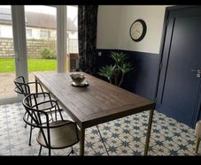 Rowico Swedish Dining Table - Oak with Brass frame