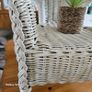 Wicker kids white chair Image 3