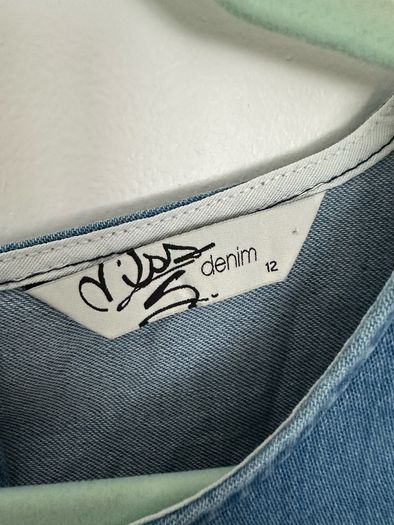 [clothes for adults] Lovely jeans summer dress with pockets, size 40/12