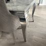 Marble table with 4 Chairs and Bench to match Image 4