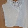 Shein White  Sleevless  Top   S. L 14.  (No Stretch In the Material). New - No Tag. Image 3