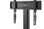 Universal Table Top Pedestal TV Stand with Bracket for 26-55 LCD/LED/Plasma TVs-Height Adjustable TV stand with 8mm Tempered Glass Base &amp; Cable Management-Holds 40 KG &amp; Max.VESA 400x400mm