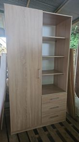 Jysk Fandrup Wardrobe in light oak. Collection Only. Height 175 cm. Width 96 cm. Depth 51 cm.