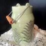 Ceramic flower milk churn vase Image 4