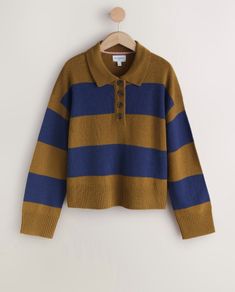 New wool polo jumper size L