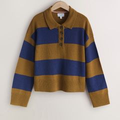 New wool polo jumper size L