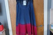 Jasper Conran Embellished Dip Dye Dress S. 18. B.N.W.T