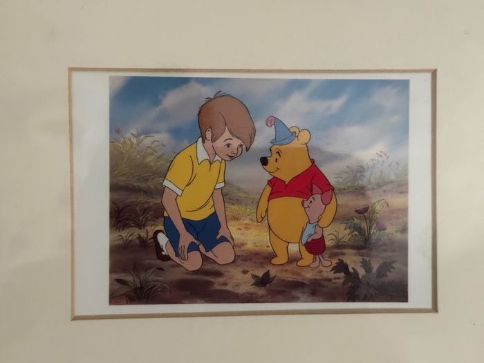 Framed Disney Winnie the Pooh Wall Art (4 Scenes) - 64 x 30cm