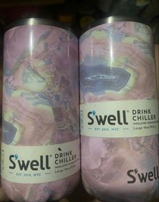 Thermal insulated bottle swell drink cooler beer coke Swell Stainless Steel Chiller Cans and Slim Bottles Triple-Layered Vacuum-Insulated