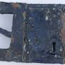 Amazing Antique Early Elbow Lock Rim Lock Image 4