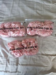 Bun Heatless curl set