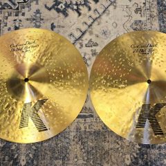 Zildjian 14" K-Custom Dark Hi Hats - Drum Kit Cymbals