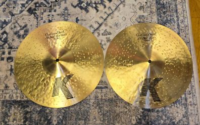 Zildjian 14" K-Custom Dark Hi Hats - Drum Kit Cymbals
