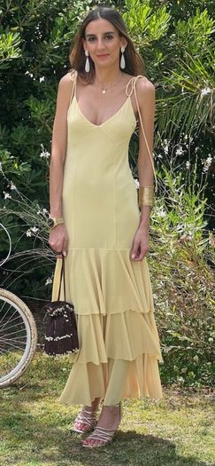 yellow maxi dress