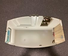 Vintage Art Deco Midcentury Wall Mirror Made in Britain