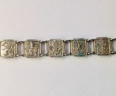Silver plate Vintage 'Tourist' Bracet