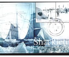 2004 Ireland Shackleton Miniature Sheet Fine Used with clear Dublin cancel
