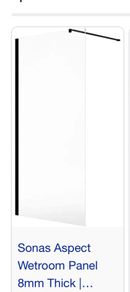 Shower door sonas aspect 700 fixed / 300 flipper