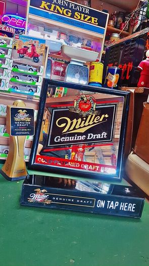 Miller Genuine Draft pub memorabilia
