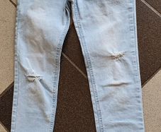 As New - Age 10 Years - A Lovely Pair of Faded Denim Jeggings - Excellent Condition  - Read Carefully