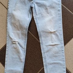 As New - Age 10 Years - A Lovely Pair of Faded Denim Jeggings - Excellent Condition  - Read Carefully