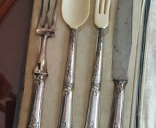 French antique sterling silver cutlery set