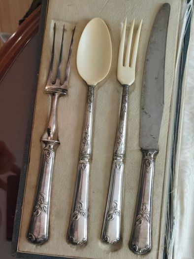 Antique french sterling silver set