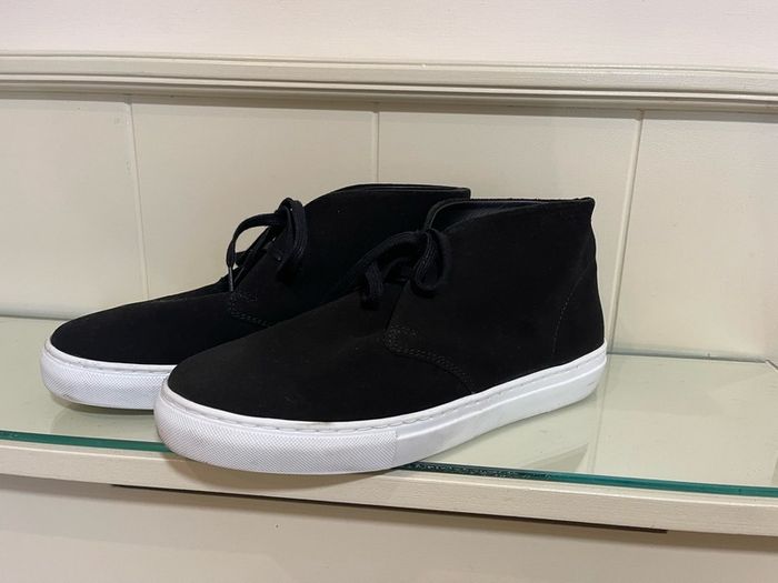 COS. UK -8, EU-42 Suede High-Top Sneakers  HUGO BOSS Lacoste Tommy Hilfiger trainers boots Ecco The North Face