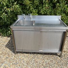 outdoor stainless steel kitchen sink unit