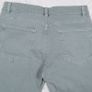 Zara Muted Green Blue Raw Frayed Hem Slim Fit Cropped Jeans 14UK/42EU Image 7