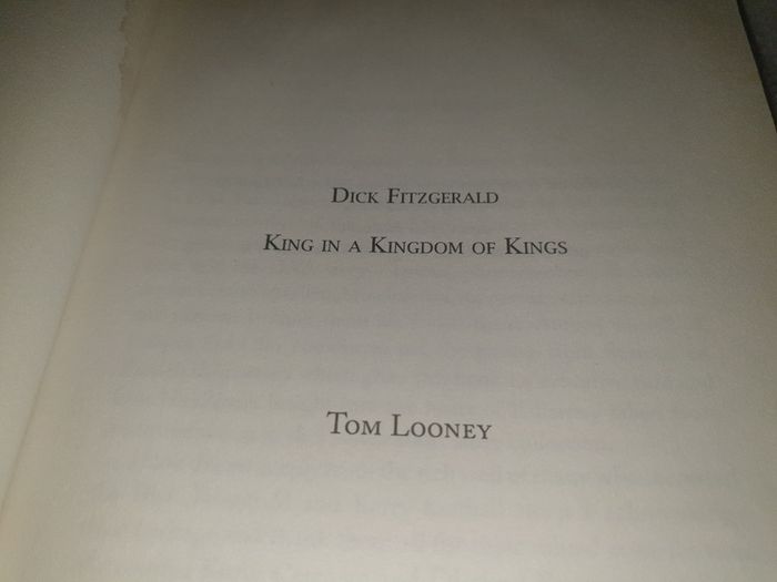 King in a Kingdom of Kings  Gaa Book For Sale Here