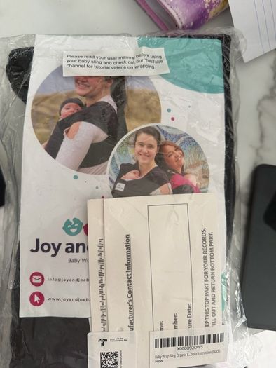 Joy and Joe Baby Wrap. Brand New