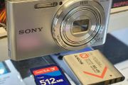 Sony Cyber-shot DSC-W830 Silver 20.1MP 8x Zoom Digital Camera